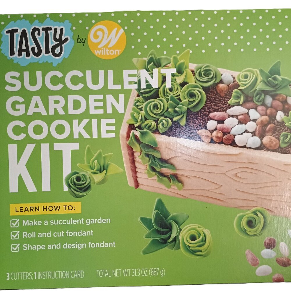 Tasty by Wilton Fondant Succulent Garden Cookie Kit